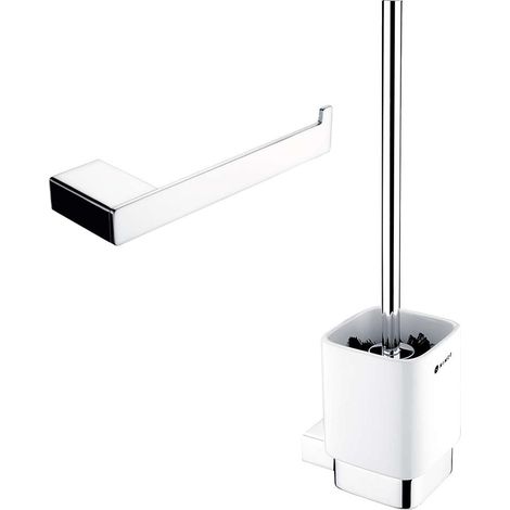 Nimco Kibo - Ensemble d'accessoires pour toilettes, chrome Ki set-94KN-26 (1/3)