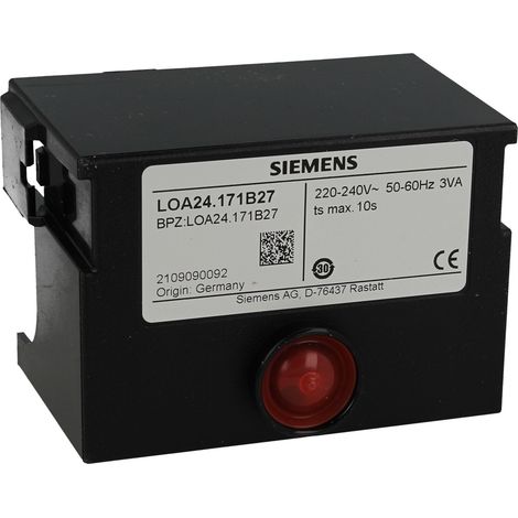 Siemens Ölfeuerungsautomat LOA24.171 B27 Steuergerät f. Ölbrenner (Landis & Gyr) (1/2)