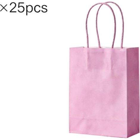Geschenktüten Verpackungstüten 15 x 8 x 21 cm Helllila Kraftpapier Mit Henkeln für Geburtstage, Hochzeiten, Partys usw. 25 Stück pro Packung (1/5)