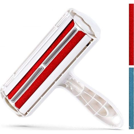 1pc Red Pet Hair Removal Brush Cat Dog Hair Remover Cleaning Brush Hair Remover Reusable Hair Picking Roller (1/3)
