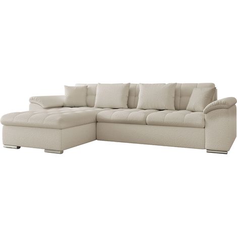 Sofá rinconero Comfivo Mica II, Baloo 2074, Función de descanso, Almacenaje, 280x160x76cm, 0