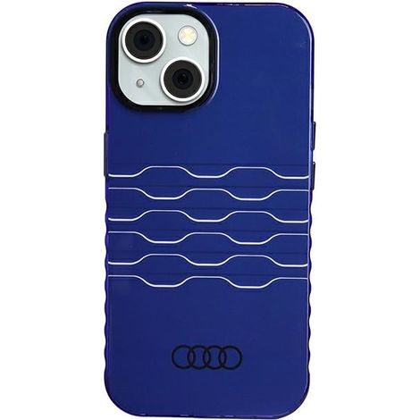 iPhone 15 Audi IML MagSafe Hülle, marineblaue Hartschale (1/5)