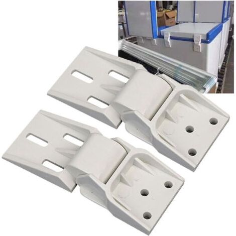 (3-Holes)2PCS Charnière de congélateur coffre universelle pour petite charnière de congélateur, charnière de contrepoids universelle pliante pour congélateur coffre, congélateur coffre approprié (1/4)