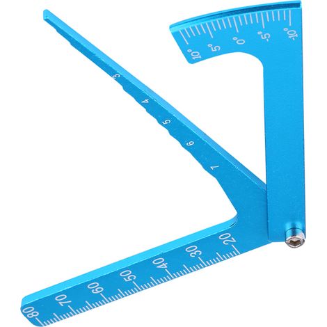 Règle de Réglage de Carrosserie Bleue pour Modèles RC - Outil de Jante et Cambrage (1/5)