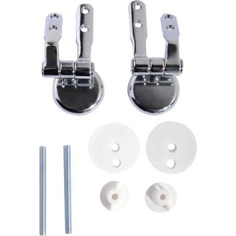 Soporte para asiento de WC de madera, 2 piezas