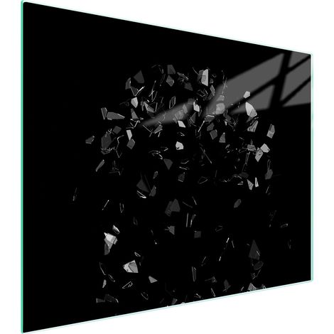 Glasschneidebrett 52x40 Schwarz