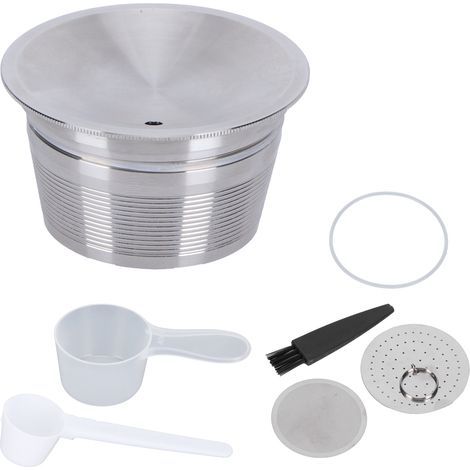 Lot de capsules à café réutilisables en acier inoxydable pour machine Dolce Gusto (1/5)