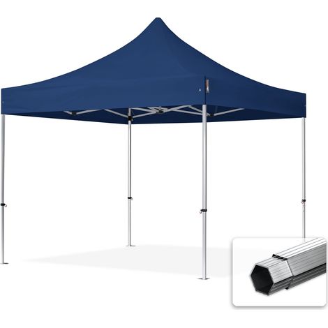 3x3 m Faltpavillon PROFESSIONAL Alu 40mm, blau (1/5)