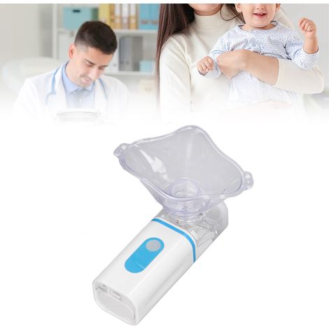 Mini pulvérisateur portable pour adultes et enfants, pulvérisateur manuel, pulvérisateur silencieux pour les voyages et la maison, pulvérisateur ultrasonique, inhalateur de vapeur froide personnel. (1/5)