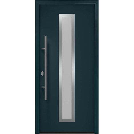 Hörmann Ecostar Haustür "ISOPRO IP 700S", anthrazitgrau (RAL 7016), 110 x 210 cm (B x H), DIN Links