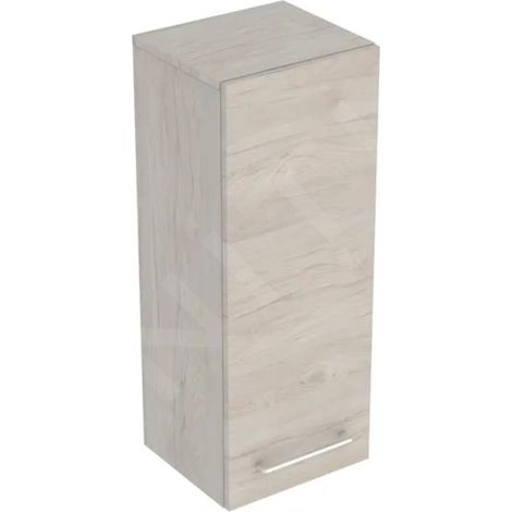 Geberit Selnova Square - Meuble latéral haut 850x330x297 mm, 1 porte, noyer clair hickory 501.279.00.1 (1/3)