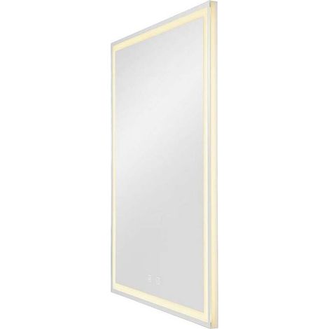 [GEBRAUCHT] B-Ware SLV LED Wandleuchte Wandlampe Aufbauleuchte Silber Glas Rechteckig Dimmbar (1/2)