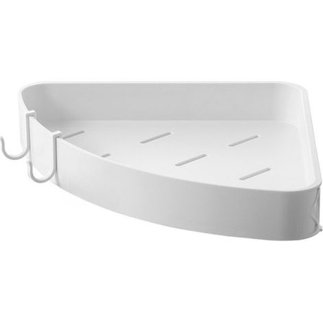 Barre d'appui de douche blanche sans perçage - Barre d'appui murale invisible pour salle de bain - Étagère de rangement multifonctionnelle - Barre d'appui de douche - Étagère de rangement pour cuisine (1/5)