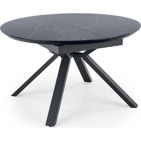 Mesa Houston 1245 , 76x0x0cm, Alargamiento, MDF, Vidrio templado, Metal