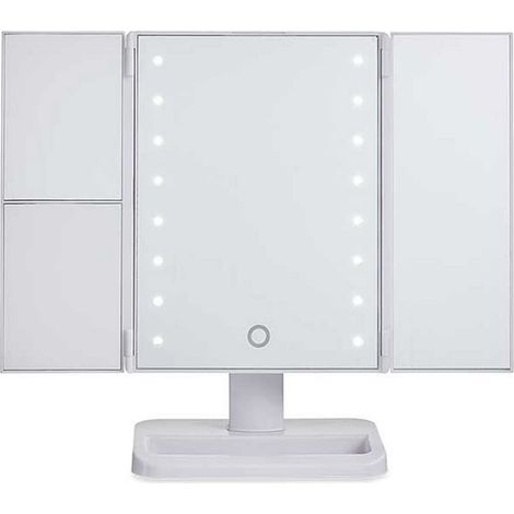 Miroir Grossissant avec LED 1x 2X 3X Blanc (34,7 x 11,5 x 29 cm) (1/2)