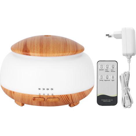 Diffuseur ultrasonique silencieux 300ml, brumisateur d'air pour chambre, humidificateur de bureau 110-240V avec fiche UE. (1/5)
