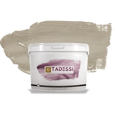 TADESSI Color Vista Wandfarbe Taupe - Helles Mocha - Matte Dispersionsfarbe - Innenfarbe für Wand und Decke