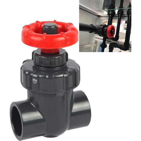 1pcs Vanne UPVC 20mm, Débit Précision Plastique, Réglage Fin Irrigation Jardin