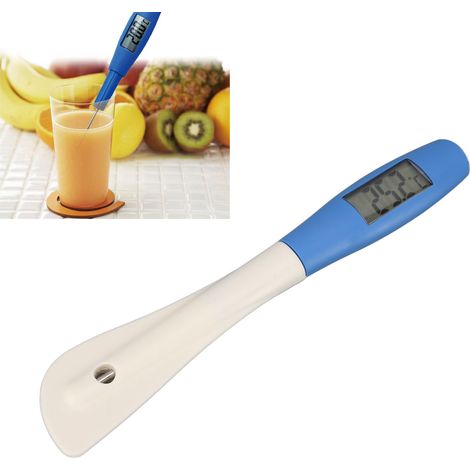 Silikonschaber mit integriertem elektronischem Thermometer zum Kochen von Speisen und zum Mischen von Schokolade (1/5)