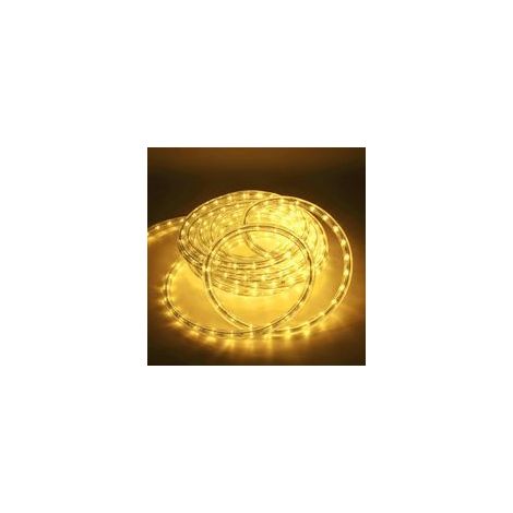 Tubo luminoso a LED da 12 m - Luci a stringa flessibili in PVC - Illuminazione bianca calda IP65 - Decorazione per giardino, feste e casa - Diametro 13 mm (1/5)