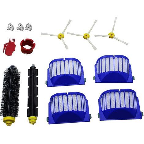 Kit d'accessoires de filtre série 600 compatibles avec iRobot Roomba 690 692 680 671 652 650 645 635 630 620 614 610 595 564 552 (1/4)