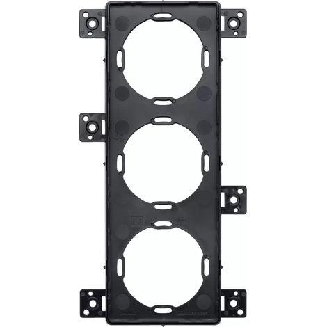 Merten Einputzadapter M-Plan II 3fach für 4883xx, Schwarz (1/2)