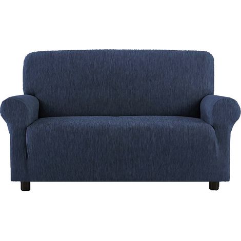 Copridivano Blu Unito Elasticizzato New York, Antigraffio, per Divani con Braccioli, Telo Divano Universale, Made in Italy Divano 5 posti cm. 350-420 (1/5)