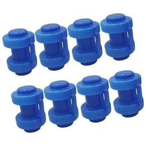 Set of 6 trampoline tube end caps - End caps for pole (1/5)