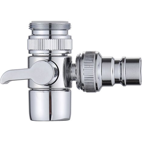 Rubinetto con miscelatore e generatore di bolle d'aria, miscelatore a 3 vie per doccetta, erogatore d'acqua per rubinetto cucina e rubinetto bagno.