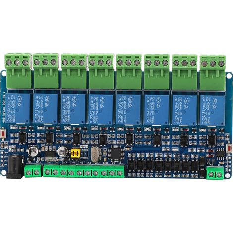 8-Kanal-Relaismodul, 8-Kanal-Ein-/Ausgangsschnittstelle, RS485/TTL, 12 V DC