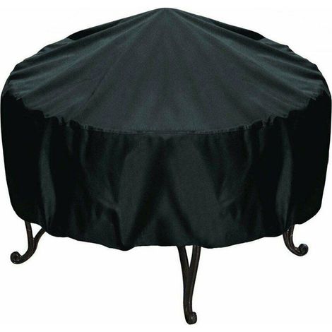 Barbecue Couverture, Barbecue ronde extérieure Couverture extérieure jardin BBQ Grill Cover, antipluie, poussière et résistant aux UV Covers Grille ronde, Petite table ronde couverture 8635cm (1/5)