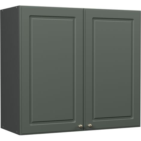 Pensile da cucina Fame-Line, Verde-oro rustico/Antracite, 80 cm, Vicco (1/5)