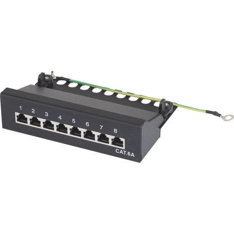Online Store 8 ports Boîtier de brassage CAT 6a 1 UH équipé X483461 (1/4)