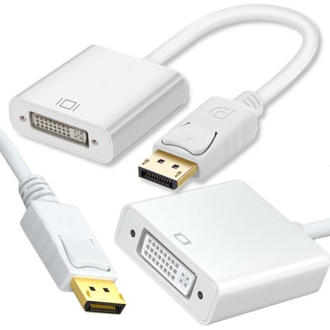 Adaptador DP DisplayPort a DVI para MacBook iMac Cable adaptador
