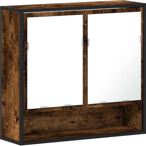 Maison Exclusive - Bad-Spiegelschrank Räuchereiche 65x20x60 cm Ho