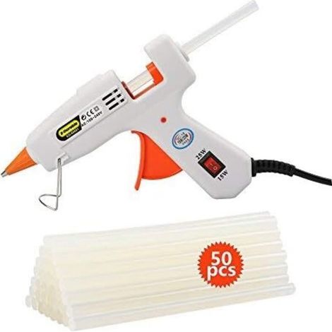 ZOLGINAH Mini Pistolet à Colle Chaude 50 Pieces Barres de colle de pièces pour DIY Small Art, Réparations rapides et à domicile, Bureau et école (1/5)