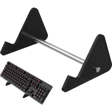 Supporto per tastiera in acrilico, supporto/vassoio per tastiera per computer rimovibile, supporto da scrivania in acrilico per tastiere da gioco, taglia S (1/5)