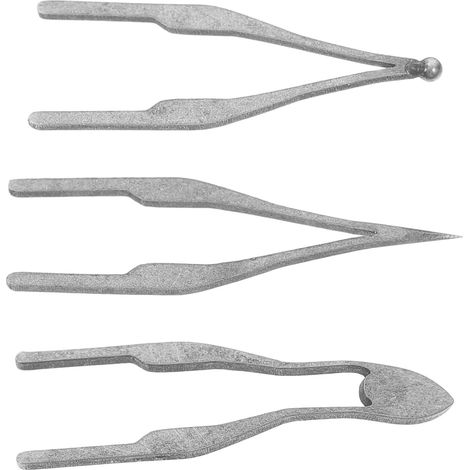 Kit de Pyrogravure 3pcs en Fer Noir Pointes de Fil Brûlantes, Design Polyvalent et Résistant pour Dessin et Travaux de Pyrogravure sur Bois (1/5)