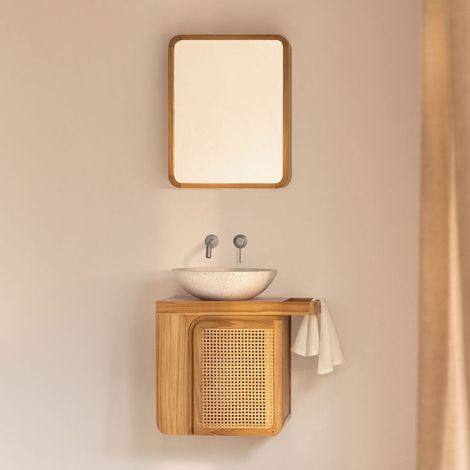 SKLUM Hängendes Badezimmermöbel-Set 60x40 cm aus Teakholz Georgy                                   