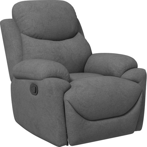 HOMCOM Relaxsessel Fernsehsessel mit Liegefunktion Liegesessel Sessel mit Verstellbarer Rückenlehne, Ruhesessel mit Leinen-Optik für Wohnzimmer Schlafzimmer, Grau (1/5)