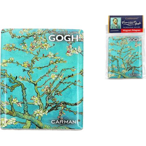 Aimant de réfrigérateur Van Gogh, amandier en fleurs, aimant décoratif (1/3)