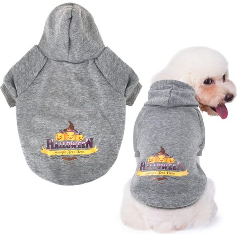 Manteaux pour animaux de compagnie à capuche pour chien (S, gris)-Fei Yu (1/2)