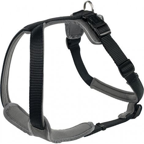 Geschirr Neopren L 60-76 cm 20 mm schwarz/ Neopren grau