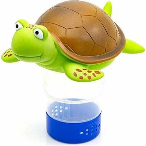 Distributeur de chlore flottant pour animaux de qualité supérieure pour tablettes chimiques compatible avec les onglets de 7,6 cm support de brome (tortue) (1/5)