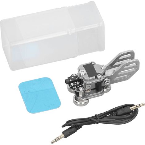 Mini CW Key Double Paddle Télégraphe en Acier Inoxydable Manette Automatique Émetteur Morse (1/5)