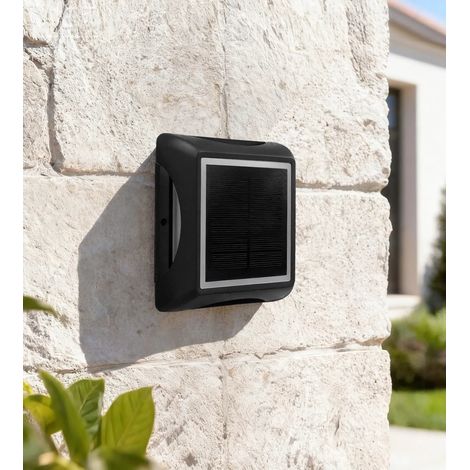 Pavé solaire LED carré blanc neutre - 3 modes de 50 à 200 lumens (1/5)
