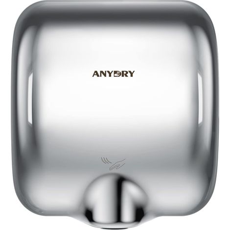 2800 Classique Sèche-Mains électriques automatiques commerciaux,Sèche-Mains muraux pour Toilettes, boîtier en Acier Inoxydable.1400-1650W.(Brillant) (1/5)