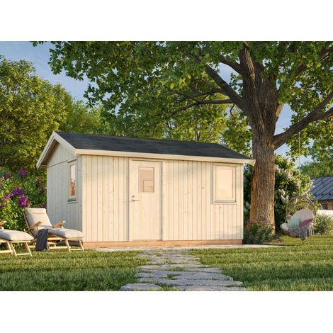 Abri de jardin en bois Hedwig 13,6 m2 Naturel (1/5)