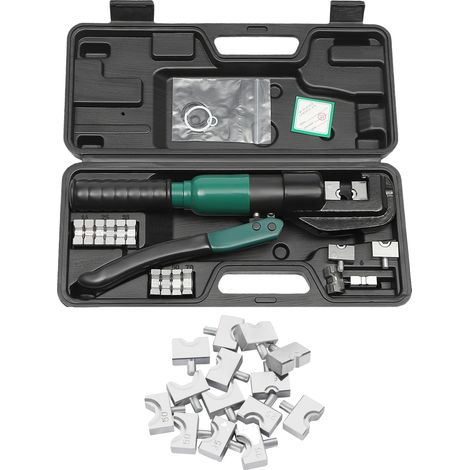 Outil de sertissage hydraulique, force de compression maximale de 6 tonnes, construction en acier (1/2)