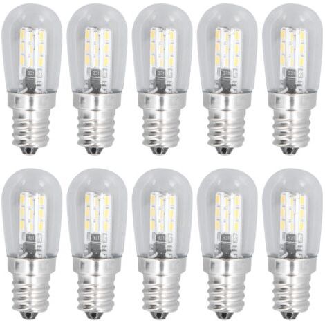 Ampoule LED E12 10 pièces 1,5W lumière blanche chaude – 500LM – Verre – Compatible plafonniers et appliques – Durée de vie 50 000h (1/5)